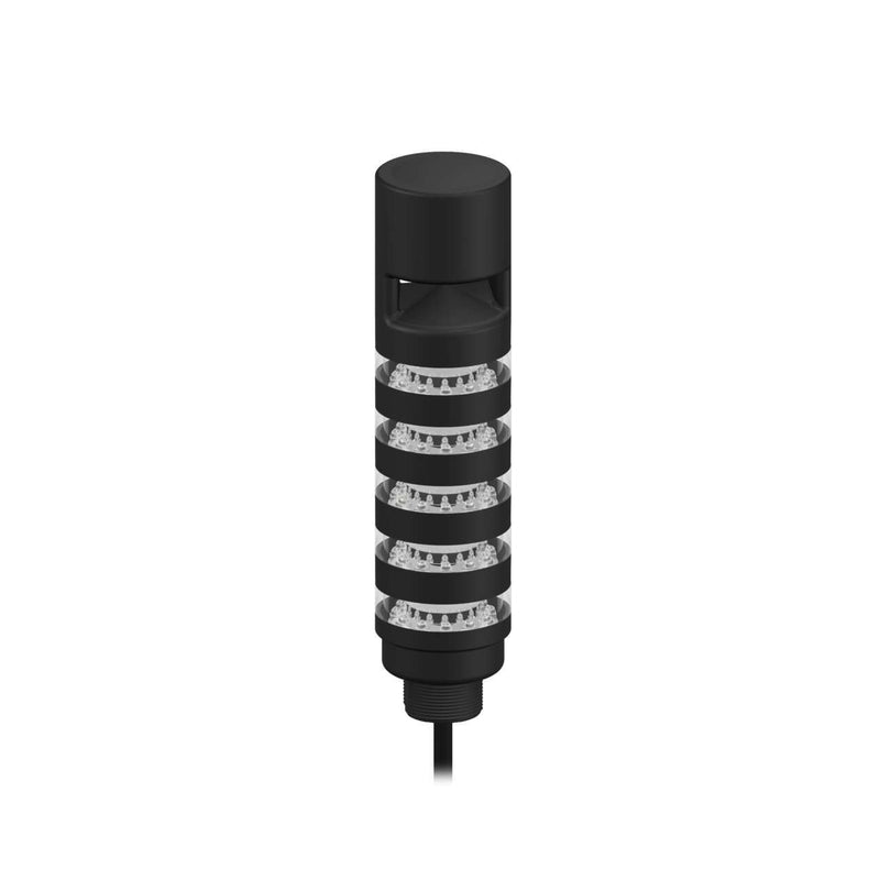 Banner 808366, TL50PBL5AOS, TL50 Pro Tower Light with Sealed Omin-directional Audible, Beacon Black Housing: 5 Lighted Segments