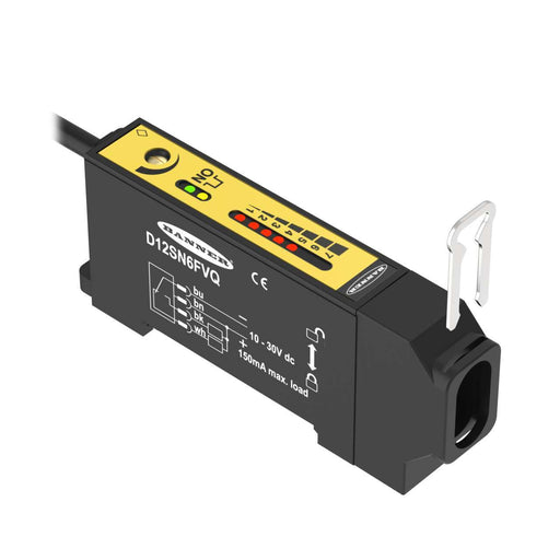 Banner 33714, D12SN6FVQ, D12 Series: Glass Fiber Optic