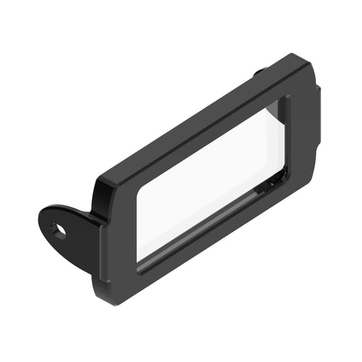 Banner 801381, VEDC-BG, Bracket: Protective display cover for VE Series Painted black aluminum with borosilicate glass window