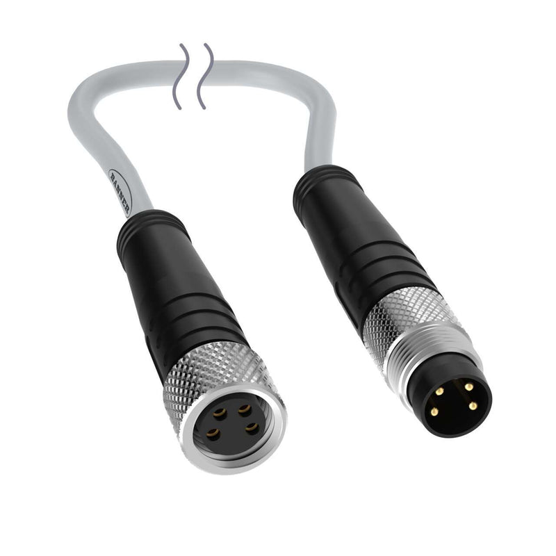 Banner 818301, BC-M8F4-M8M4-G24-10-HF20, Cordset: Double-Ended M8