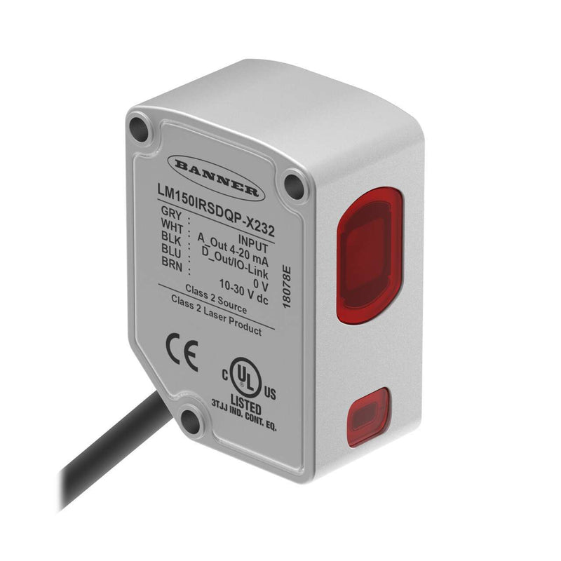 Banner 809721, LM150IRSDQP-X232, Laser Displacement Sensor