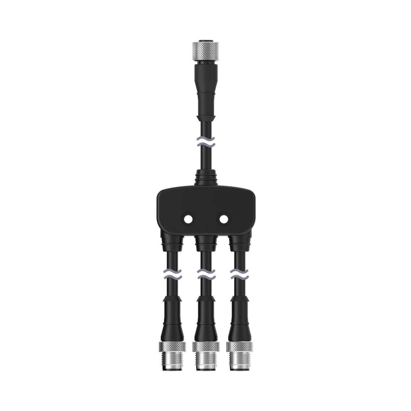 Banner 93097, CSF3A-M12F81M12M41, M12 QD Splitter Cable