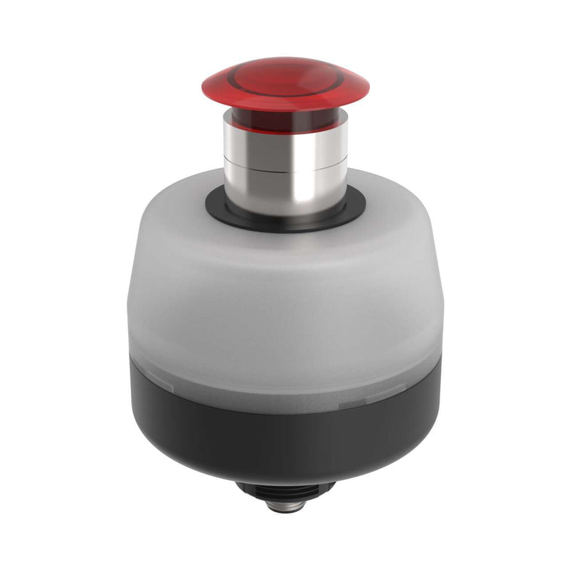 Banner 804825, OS80PMLR1GRQ, OS80 Operator Station: Push Button, Red