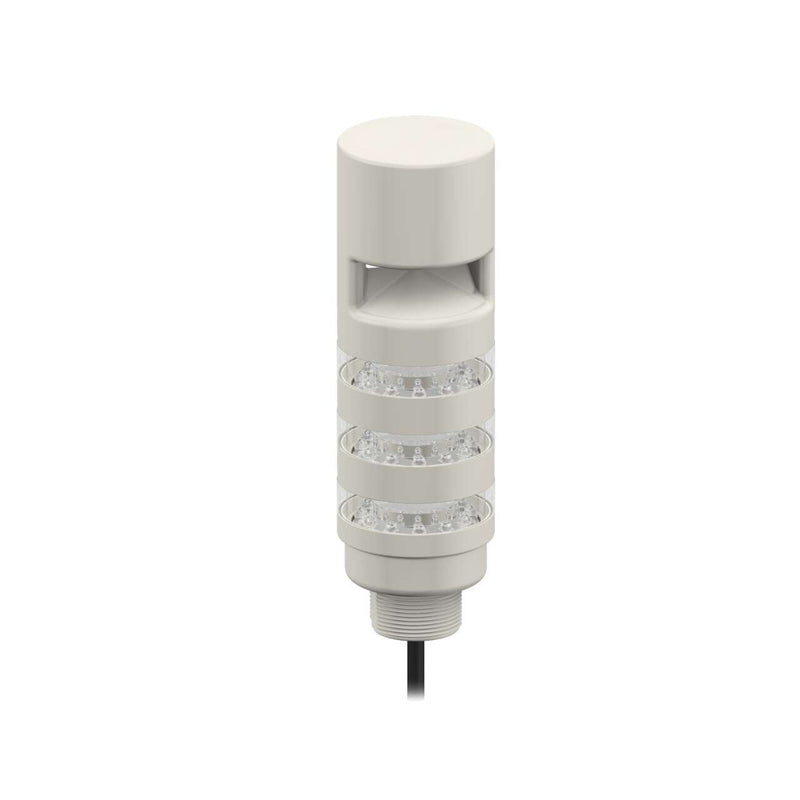 Banner 810049, TL50BLGYRAOS3ICQP, Beacon Tower Light: Gray Housing, 3-Color Sealed