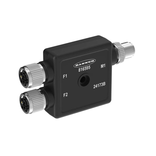 Banner 816595, R50-2M125L-M125-P, R50 3-port L-code Junction Block