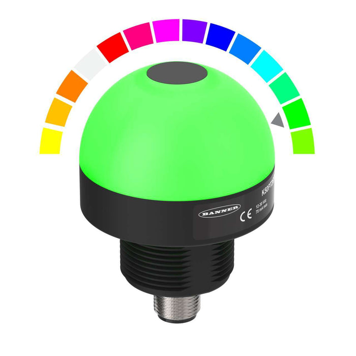 Banner K50 Optical Pick-To-Light Sensor, Fixed-Field, RGB