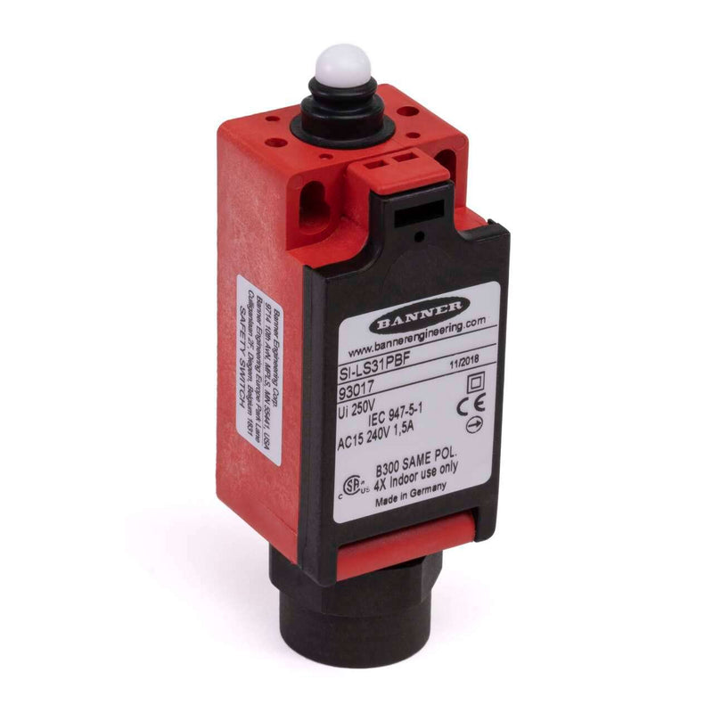 Banner 93015, SI-LS31PBD, Limit Switch: Plastic Plunger Actuator