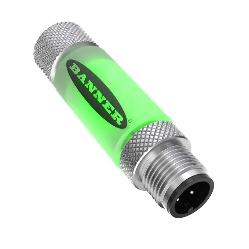 Banner 809570, S15LGRNQ, S15L Series: 2-Color In-Line Sensor Status Indicator
