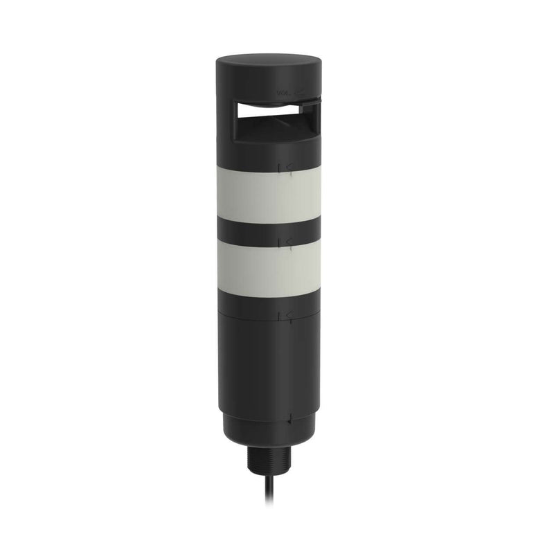 Banner 97462, TL70ZGRA, TL70 Tower Light, Black Housing: 2-Color Audible Indicator