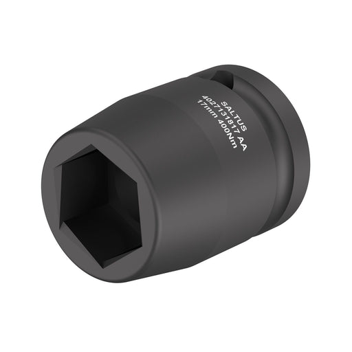 Saltus 4027131919, 19mm Hex Power Socket, 1/2" Square Drive, Lead-In Chamfer