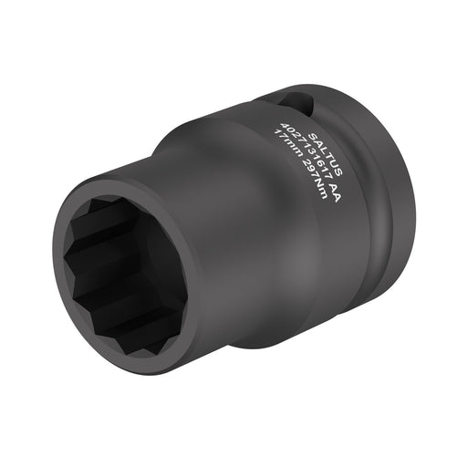 Saltus 4027131622, 22mm Hex Power Socket, 1/2" Square Drive, Thin Wall