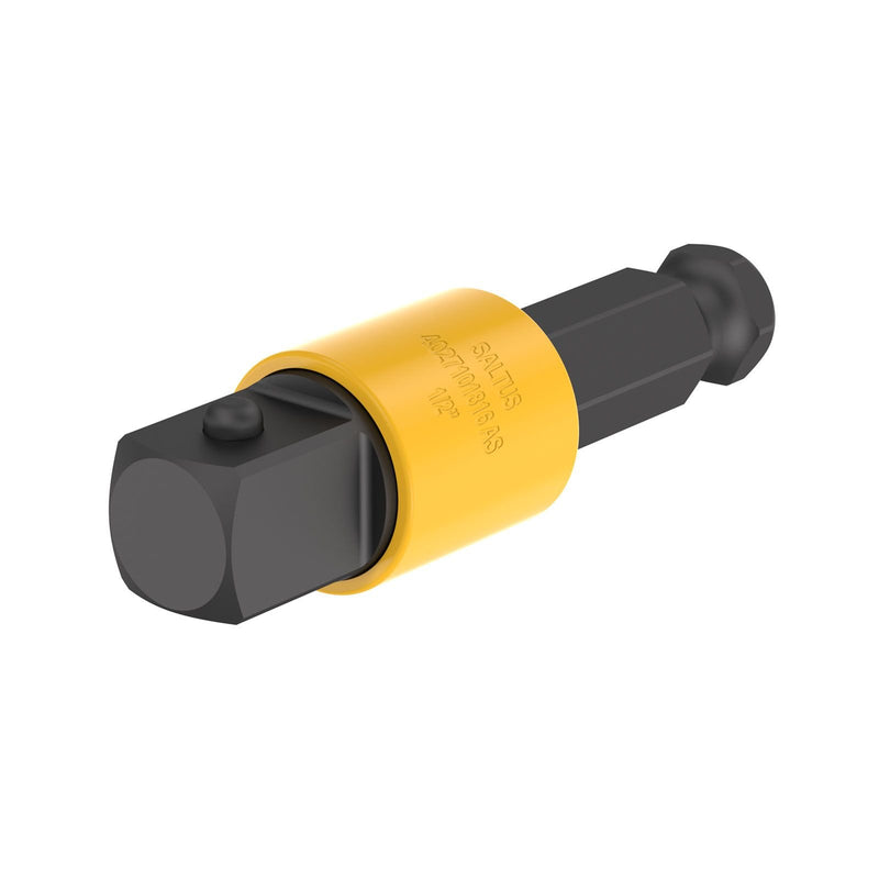 Saltus 4027101716, 1/4" Hex Power Drive Power Adapter, 3/8" Square Drive (Thru Hole), Rotaction