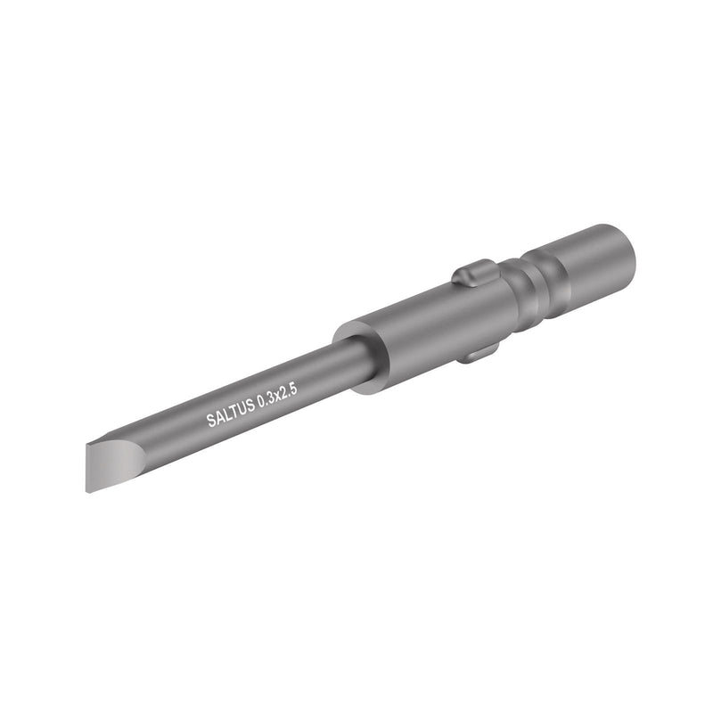 Saltus 4023132703, 4mm HIOS Drive Screwdriver Bit, 0.012 x 0.079" (0.3 x 2mm) Slotted