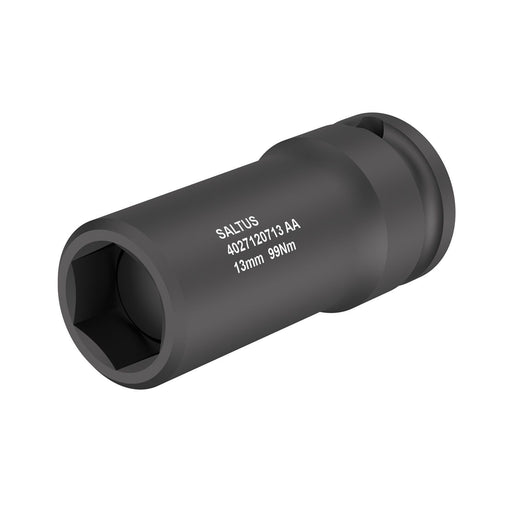 Saltus 4027124013, 13mm Hex Power Socket, 3/8" Square Drive, Spring Magnet