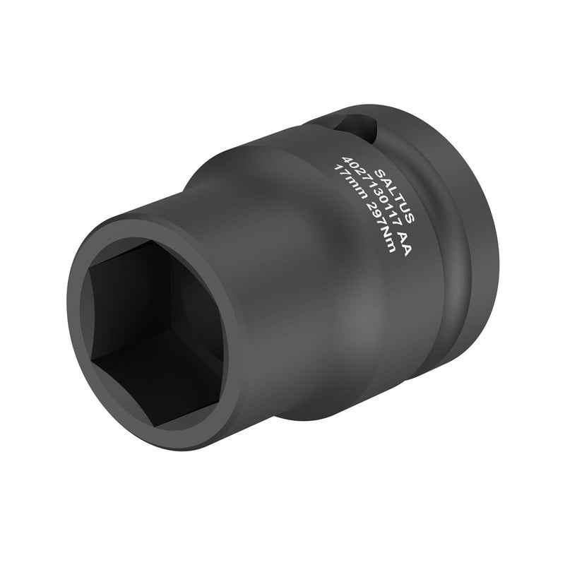 Saltus 4027120116, 16mm Hex Power Socket, 3/8" Square Drive, Thin Wall