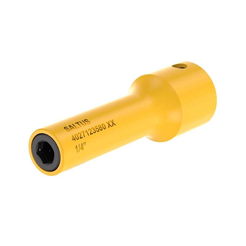 Saltus 4027123580, 1/4" Hex Holder Inch Hex Bit Holder, 3/8" Square Drive, Fixed Magnet, Rotaction