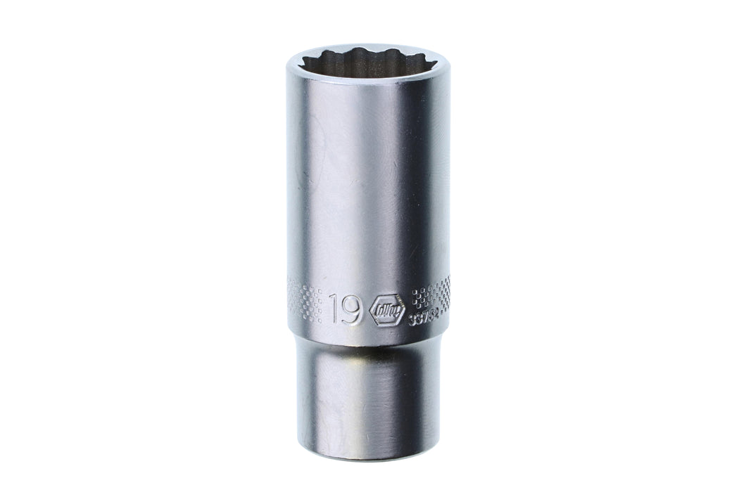 Wiha 33762 12 Point - 3/8" Drive Deep Socket 19.0mm