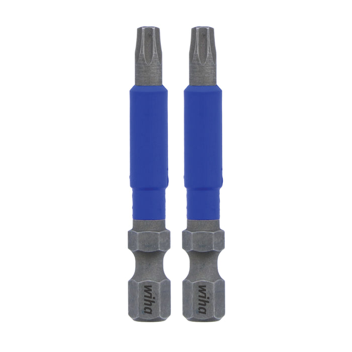 Wiha 70218 TerminatorBlue Impact Bit Torx T15 - 2 Inch - 2 Pack