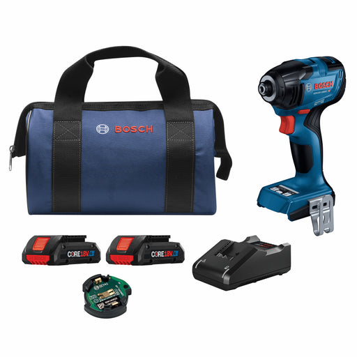 Bosch GDR18V-1860CB25, 18V 1/4 In. Hex Impact Driver Kit