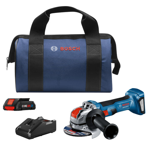 Bosch GWX18V-8B15, 18V 4-1/2 In. Angle Grinder Kit