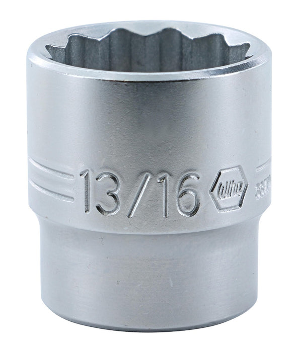 Wiha 33719 12 Point - 3/8 Inch Drive Socket - 13/16"