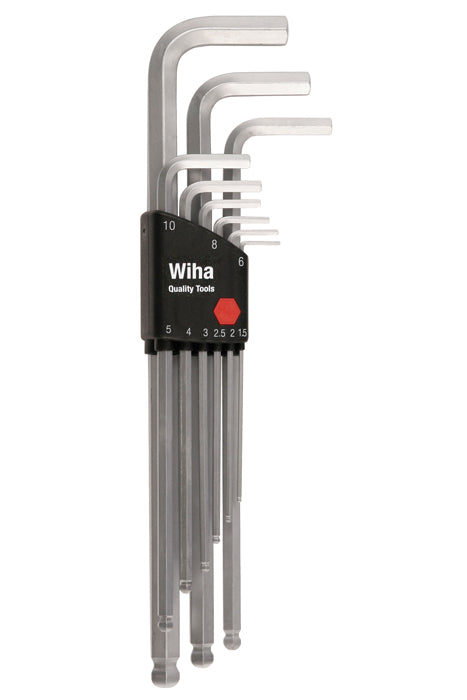 Wiha 66994 9 Piece Ball End Hex L-Key Set - Metric