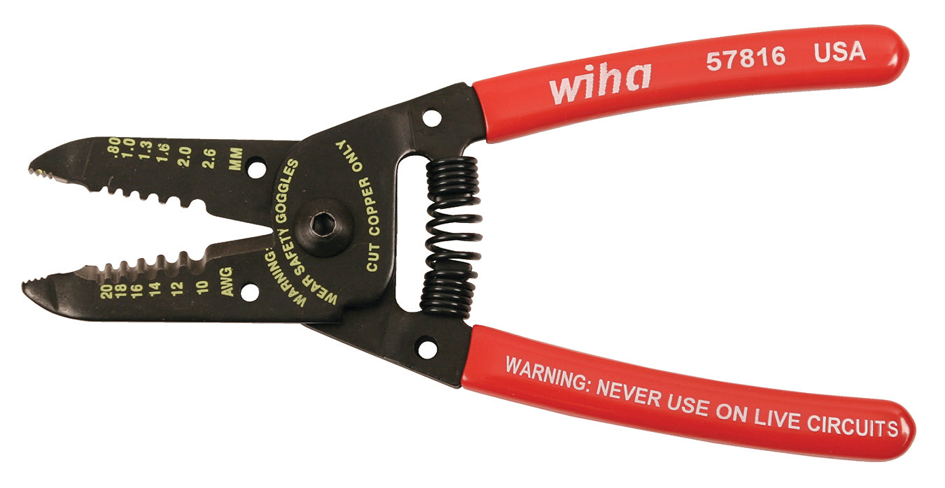 Wiha 57816 Classic Grip Wire Strippers/Cutters 6.0"