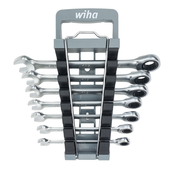 Wiha 30393 7 Piece Combination Ratchet Wrench Set - SAE