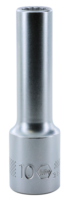 Wiha 33866 12 Point - 1/2" Drive Deep Socket 10.0mm