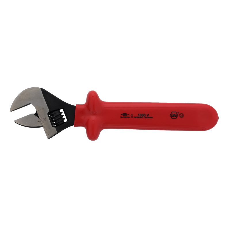 Wiha 76210 Insulated Adjustable Wrench 10"