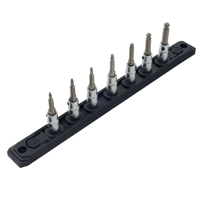 Wiha 71797 7 Piece Ball End Hex Bit Socket Set - Metric
