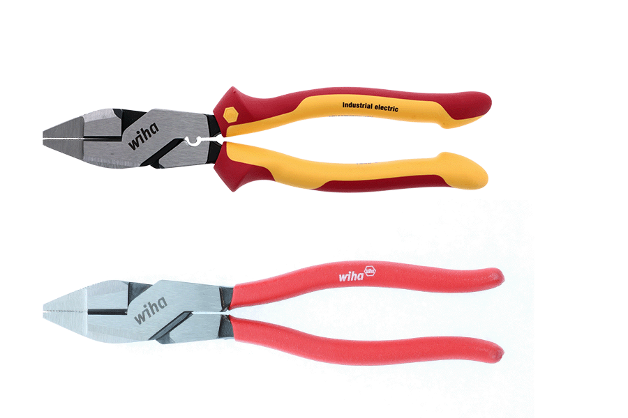 Wiha 32833 2 Piece Insulated and Classic Grip NE Style Lineman's Pliers Set