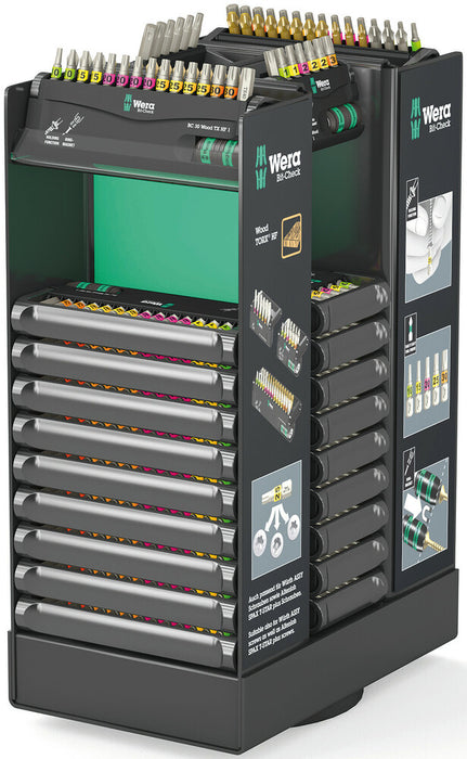 Wera 05100225001, Display Bit-Checks Wood TORX® HF