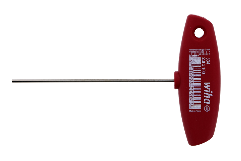 Wiha 33401 Classic Grip Hex Metric T-Handle 2.0mm