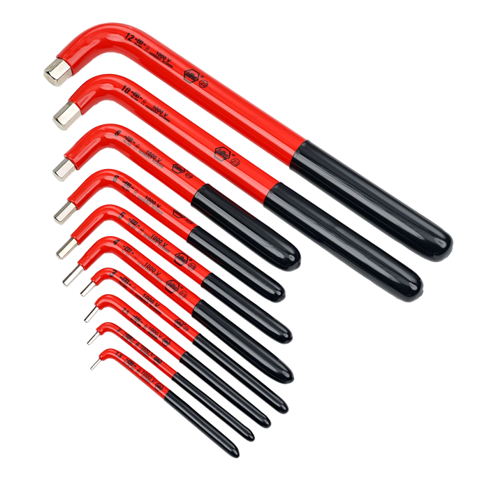 Wiha 13693 10 Piece Insulated Hex L-Key Set