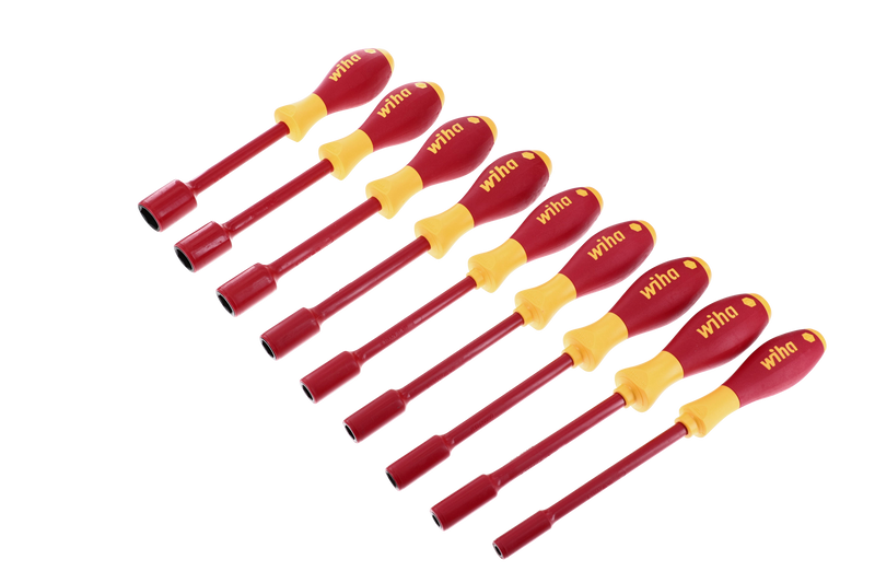 Wiha 32288 9 Piece Insulated SoftFinish Nut Driver Set - Inch