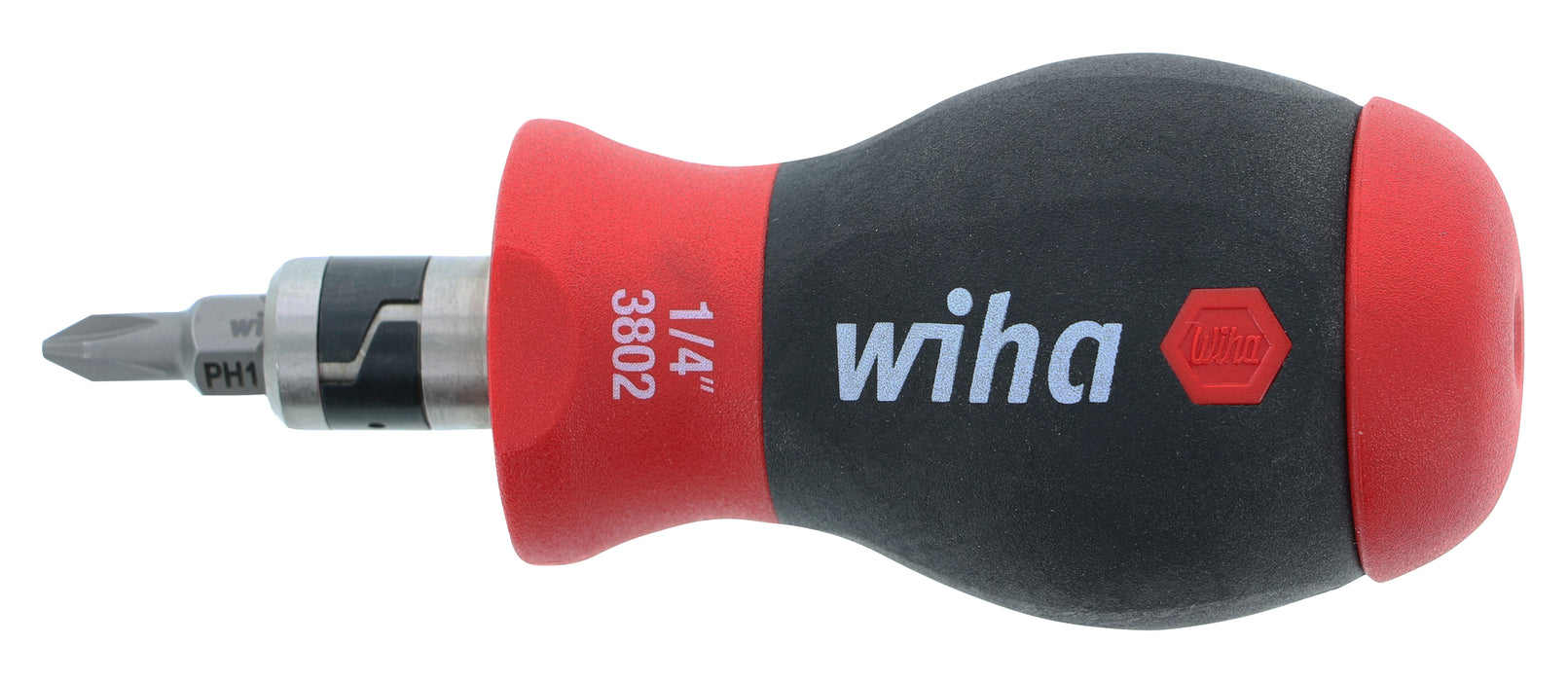 Wiha 38090 14inOne SoftFinish Stubby Multi-Bit Driver