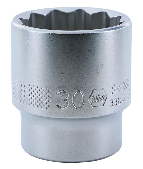 Wiha 33846 12 Point - 1/2" Drive Socket 30.0mm