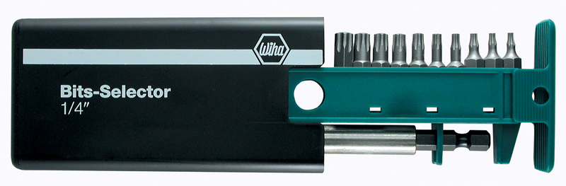Wiha 71690 11 Piece TorxPlus Bits-Selector and 1/4" Magnetic Bit Holder Set - IP7 - IP40
