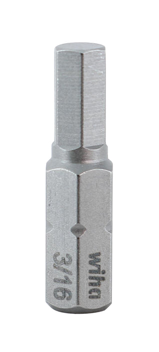 Wiha 71345 Hex Bit 3/16 - 25mm - 10 Pack