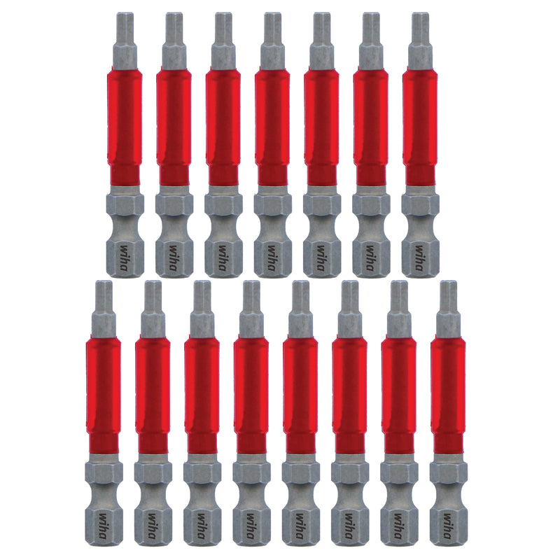 Wiha Inch Hex, MaxxTor, Torsion, 15-Pack, Screwdriver Bit