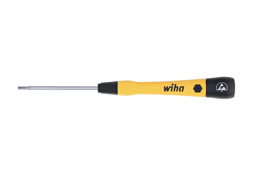 Wiha 27558 ESD Safe PicoFinish Precision Hex Screwdriver - 3/32" x 50mm