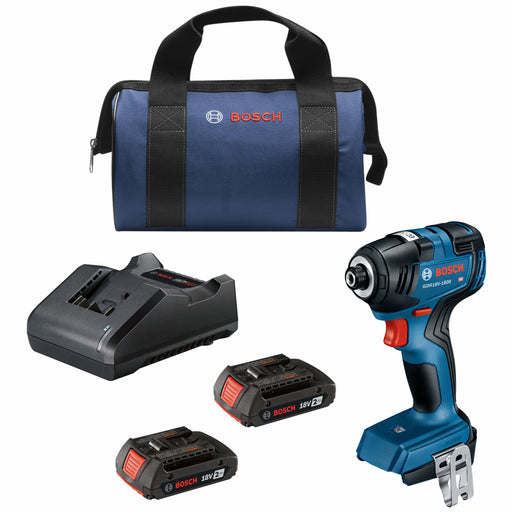 Bosch GDR18V-1800B22, 18V 1/4 In. Hex Impact Driver Kit