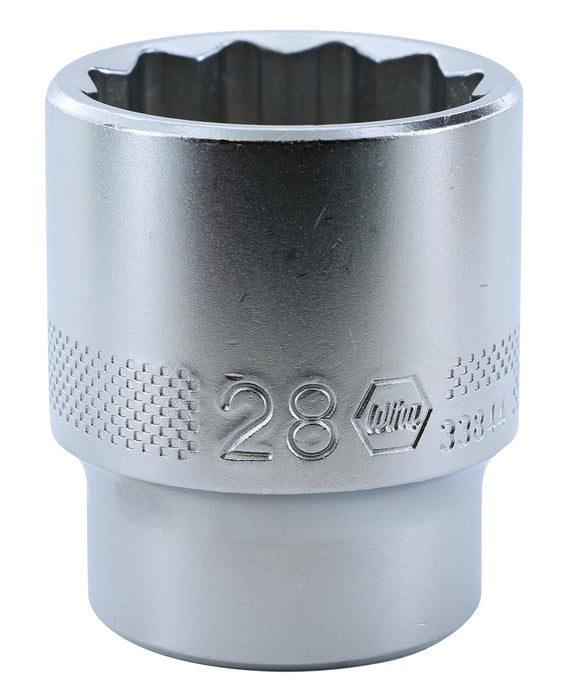 Wiha 33844 12 Point - 1/2" Drive Socket 28.0mm