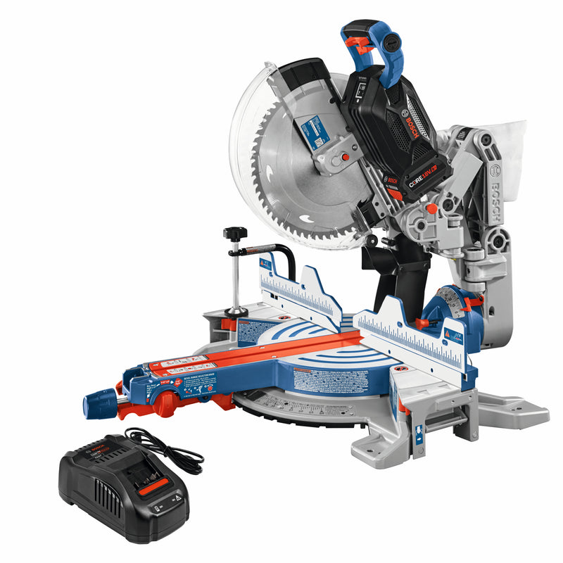 Bosch GCM18V-12GDCN14, 18V 12 In. Dual-Bevel Miter Saw Kit