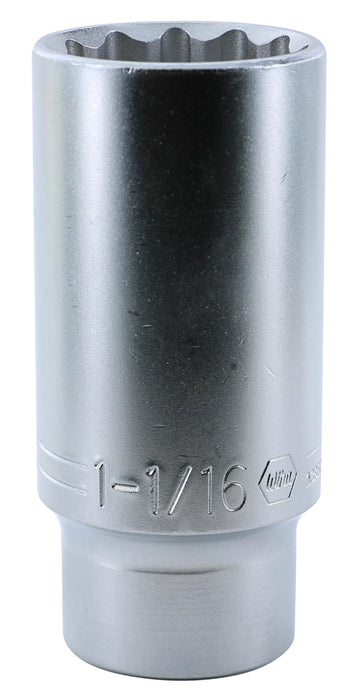 Wiha 33862 12 Point - 1/2" Drive Deep Socket 1-1/16"