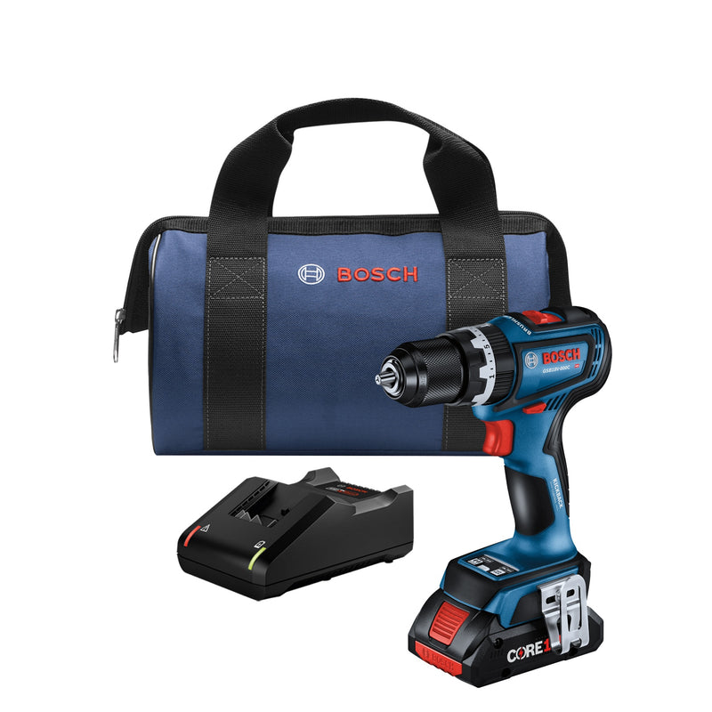 Bosch GSB18V-800CB14, 1/2 In. Hammer Drill/Driver Kit