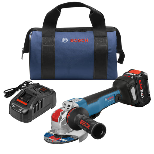 Bosch GWX18V-50PCB14, 18V 4-1/2 - 5 In. Angle Grinder Kit