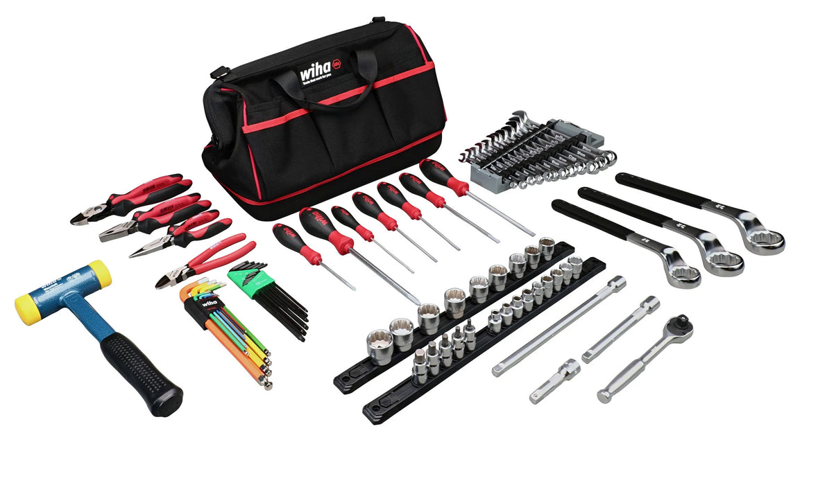 Wiha 90615 76 Piece Motocross Mechanic Tool Kit