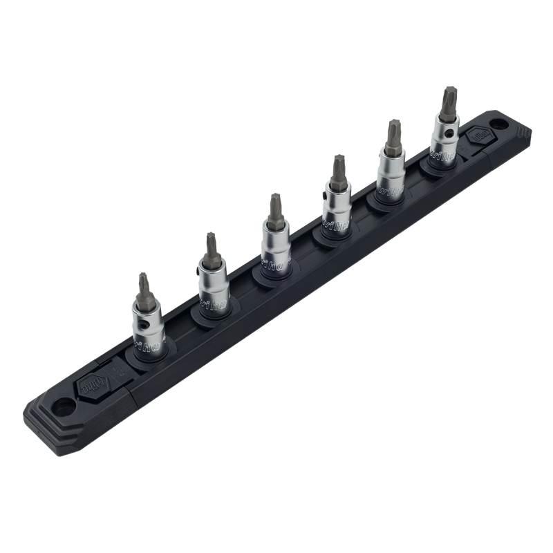 Wiha 76194 6 Piece Torx Bit Socket 1/4" Drive Set - T10-T30